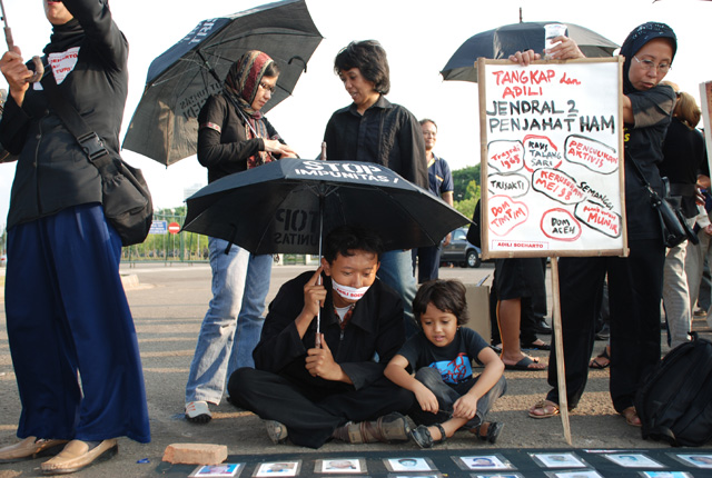 Demonstration against impunity in Jakarta Foto: Archive