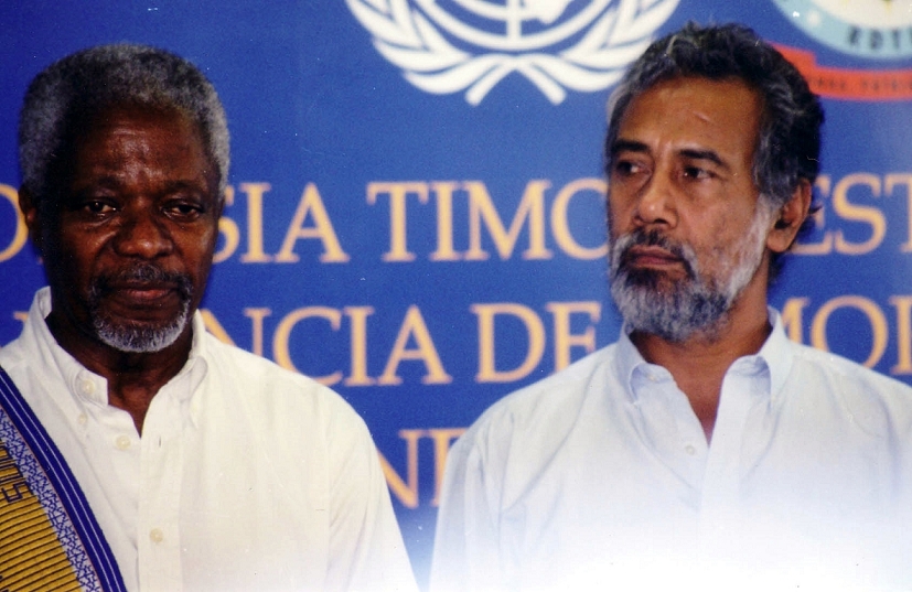 Kofi Annan and Xanana
